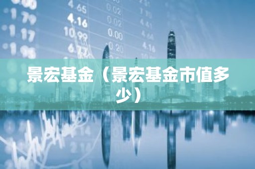 景宏基金（景宏基金市值多少）