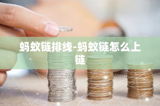 蚂蚁链排线-蚂蚁链怎么上链