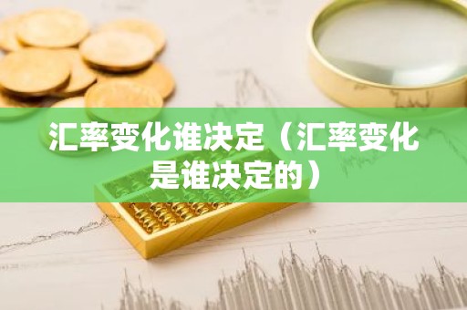 汇率变化谁决定（汇率变化是谁决定的）