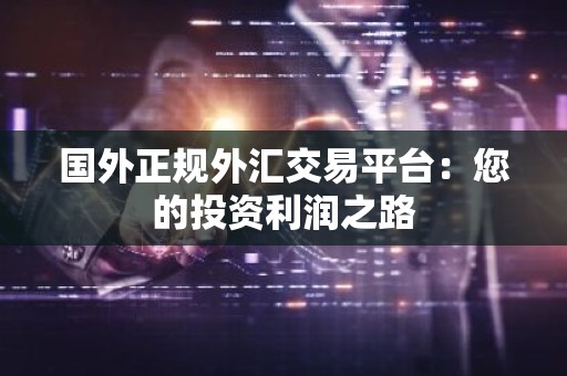 国外正规外汇交易平台：您的投资利润之路
