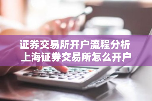 证券交易所开户流程分析 上海证券交易所怎么开户