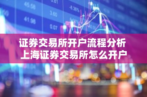 证券交易所开户流程分析 上海证券交易所怎么开户