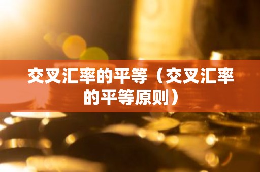 交叉汇率的平等（交叉汇率的平等原则）