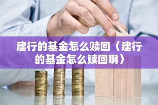 建行的基金怎么赎回（建行的基金怎么赎回啊）