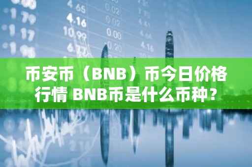 币安币（BNB）币今日价格行情 BNB币是什么币种？