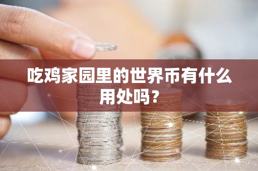 吃鸡家园里的世界币有什么用处吗？