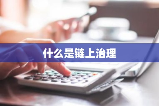 什么是链上治理