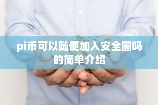 pi币可以随便加入安全圈吗的简单介绍