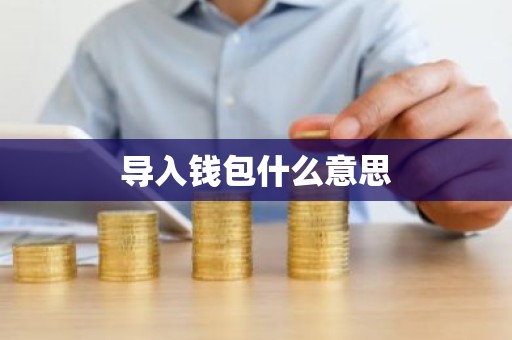 导入钱包什么意思