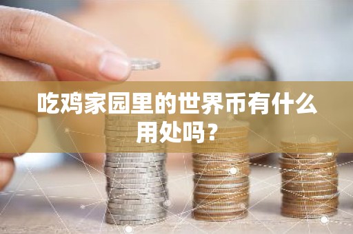 吃鸡家园里的世界币有什么用处吗？