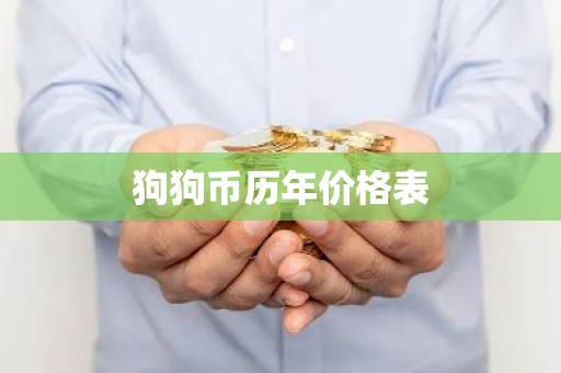 狗狗币历年价格表
