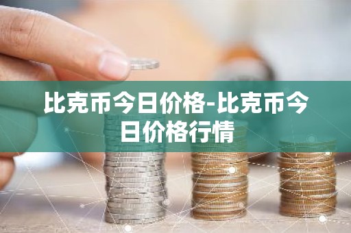 比克币今日价格-比克币今日价格行情