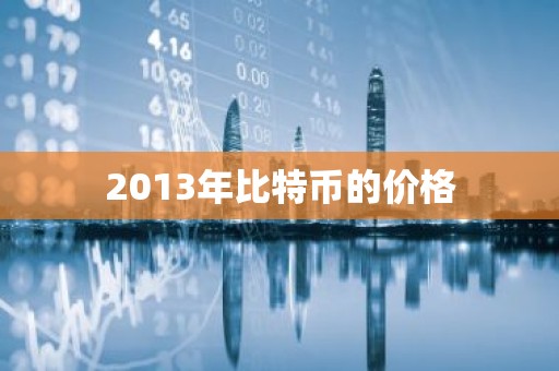 2013年比特币的价格