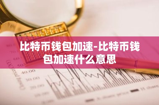 比特币钱包加速-比特币钱包加速什么意思