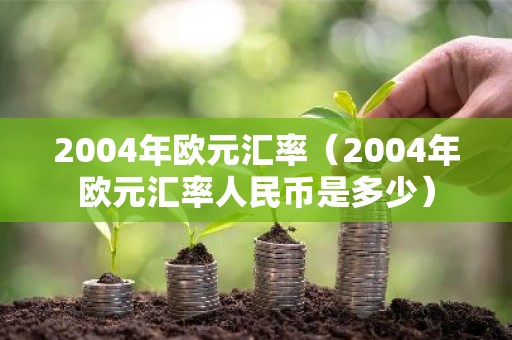 2004年欧元汇率（2004年欧元汇率人民币是多少）