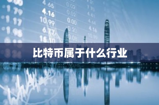 比特币属于什么行业