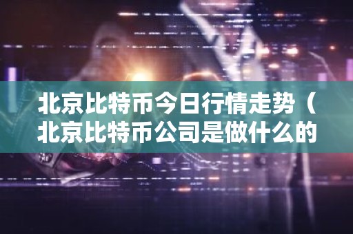 北京比特币今日行情走势（北京比特币公司是做什么的）