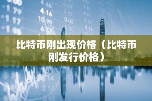 比特币刚出现价格（比特币刚发行价格）