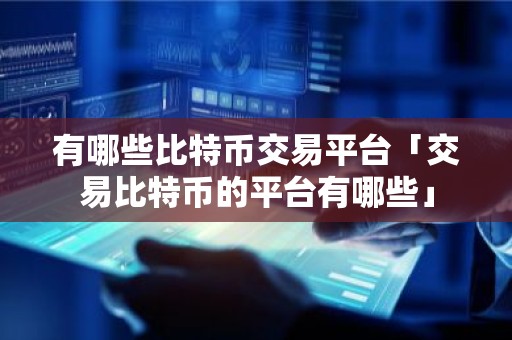 有哪些比特币交易平台「交易比特币的平台有哪些」
