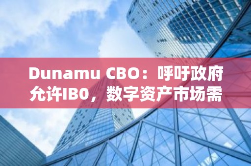 Dunamu CBO：呼吁政府允许IB0，数字资产市场需要与现有市场区分开