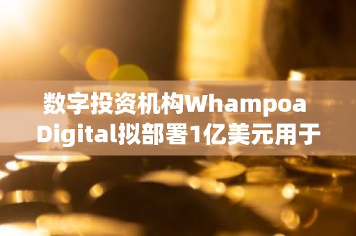 数字投资机构Whampoa Digital拟部署1亿美元用于Web3投资