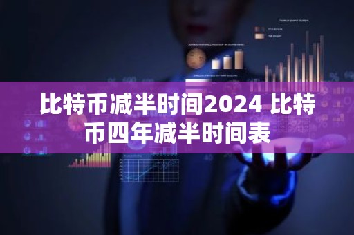 比特币减半时间2024 比特币四年减半时间表