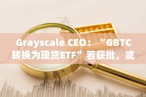 Grayscale CEO：“GBTC转换为现货ETF”若获批，或为投资者带来“数十亿美元”回报