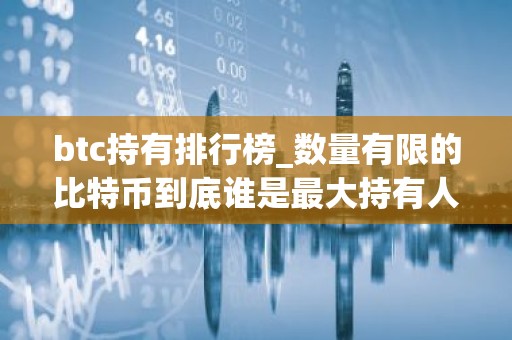 btc持有排行榜_数量有限的比特币到底谁是最大持有人