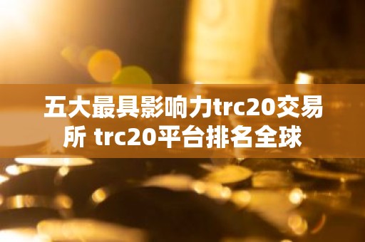 五大最具影响力trc20交易所 trc20平台排名全球