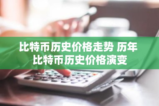 比特币历史价格走势 历年 比特币历史价格演变