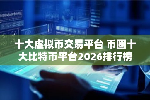 十大虚拟币交易平台 币圈十大比特币平台2026排行榜