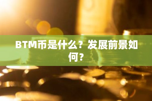 BTM币是什么？发展前景如何？
