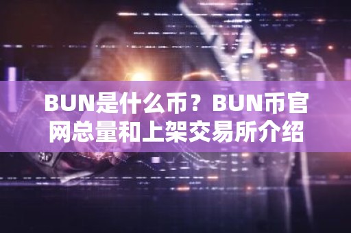 BUN是什么币？BUN币官网总量和上架交易所介绍