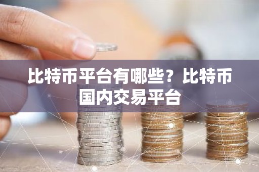 比特币平台有哪些？比特币国内交易平台