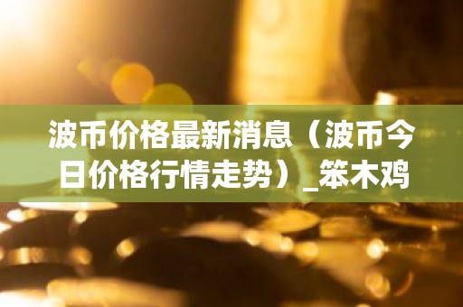 波币价格最新消息（波币今日价格行情走势）_笨木鸡