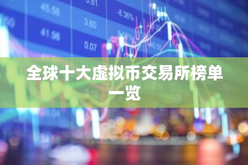 全球十大虚拟币交易所榜单一览