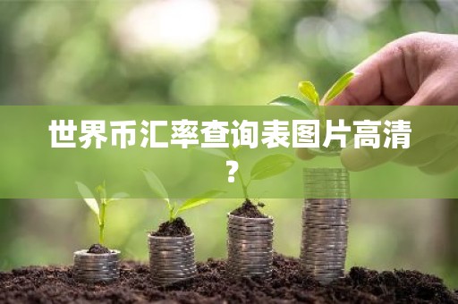 世界币汇率查询表图片高清？