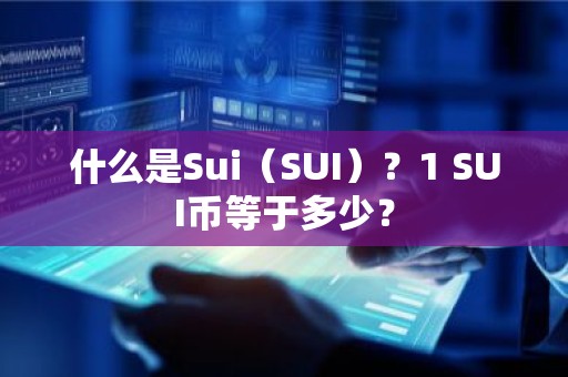 什么是Sui（SUI）？1 SUI币等于多少？
