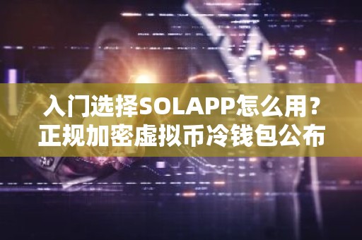 入门选择SOLAPP怎么用？正规加密虚拟币冷钱包公布