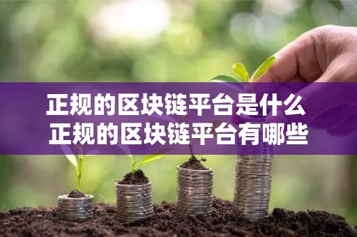 正规的区块链平台是什么 正规的区块链平台有哪些
