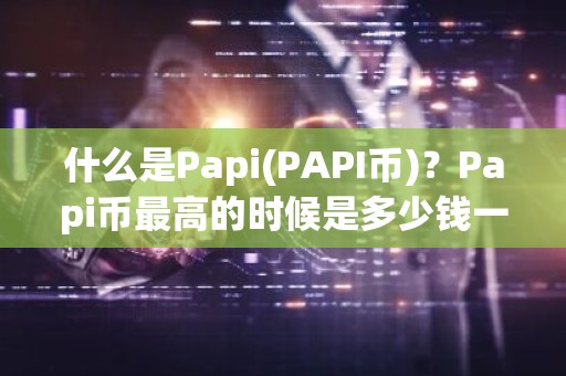什么是Papi(PAPI币)？Papi币最高的时候是多少钱一枚？