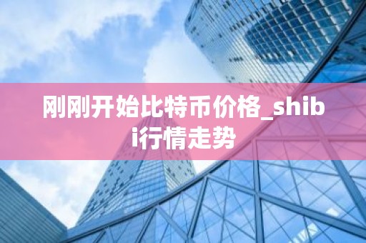 刚刚开始比特币价格_shibi行情走势
