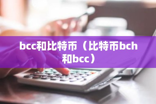 bcc和比特币（比特币bch和bcc）