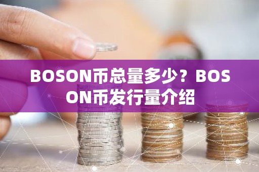 BOSON币总量多少？BOSON币发行量介绍