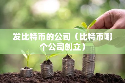 发比特币的公司（比特币哪个公司创立）