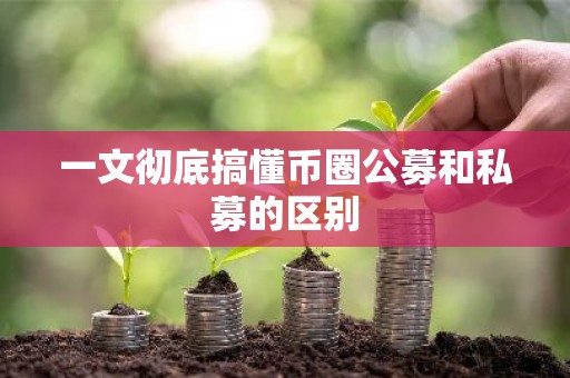 一文彻底搞懂币圈公募和私募的区别