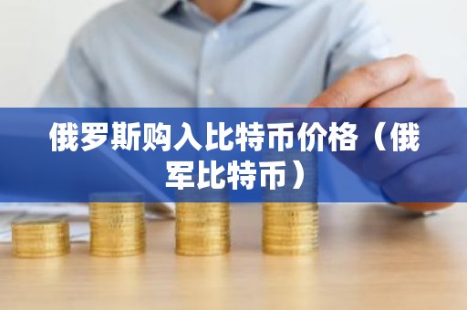 俄罗斯购入比特币价格（俄军比特币）