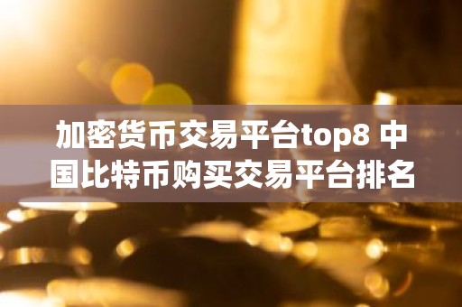 加密货币交易平台top8 中国比特币购买交易平台排名