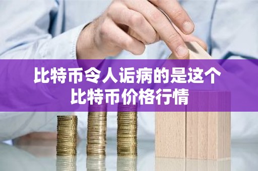 比特币令人诟病的是这个 比特币价格行情