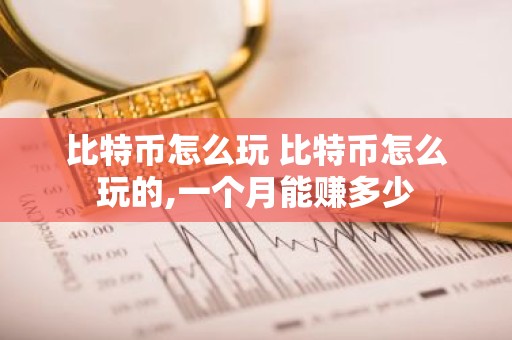 比特币怎么玩 比特币怎么玩的,一个月能赚多少